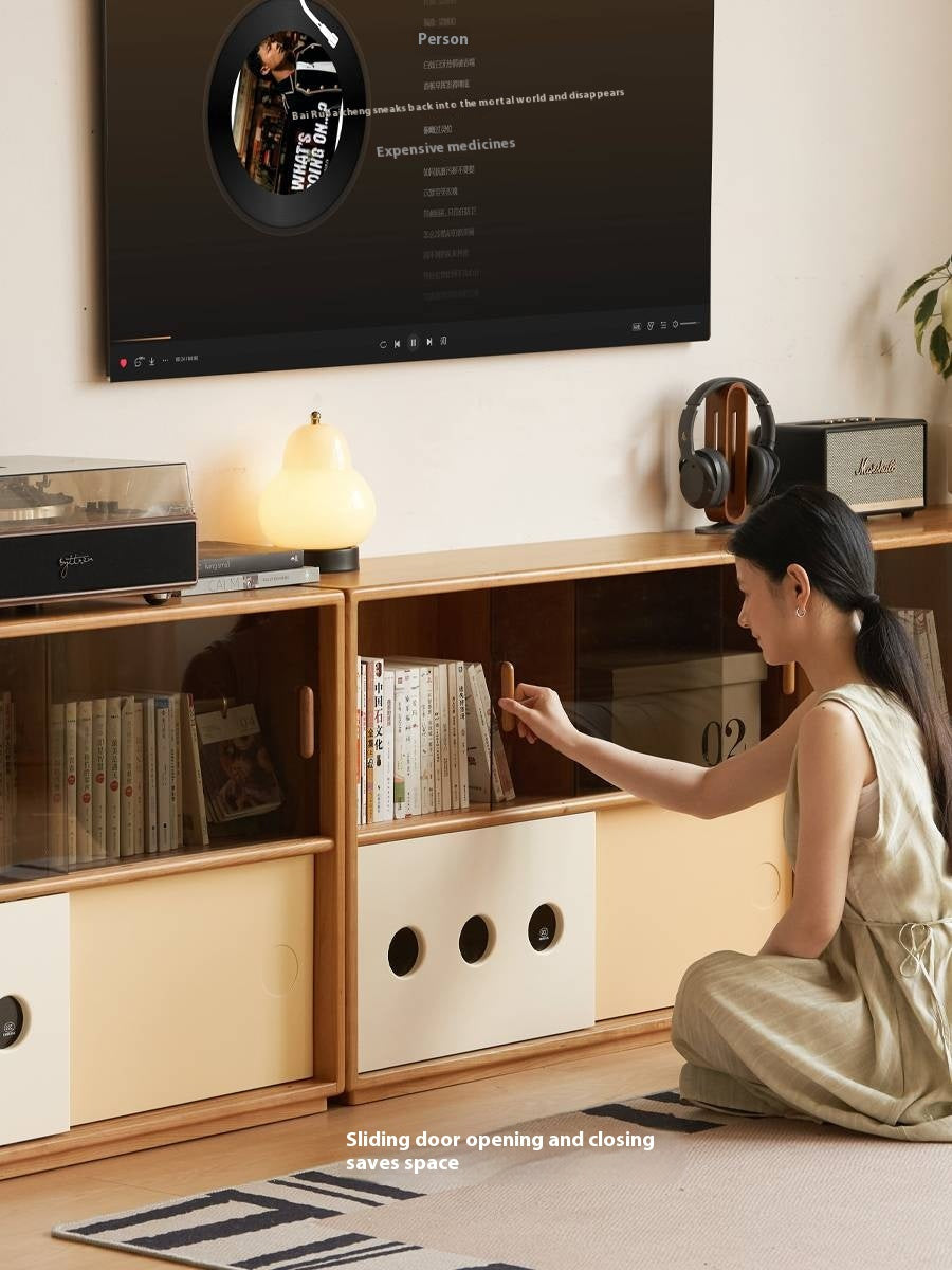 Cherry Solid Wood Ancient Style Bookcases