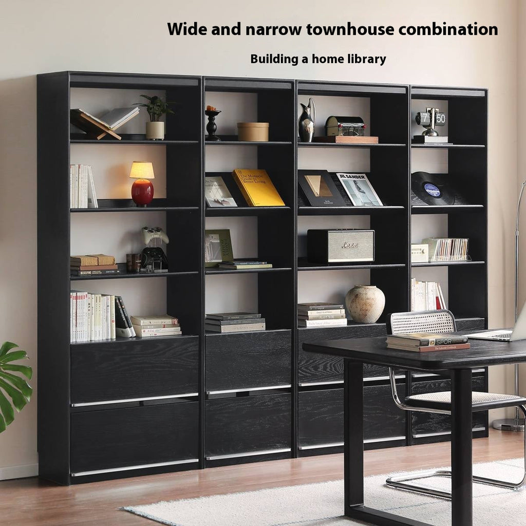 Oak Solid Wood Bauhaus Style Bookcase