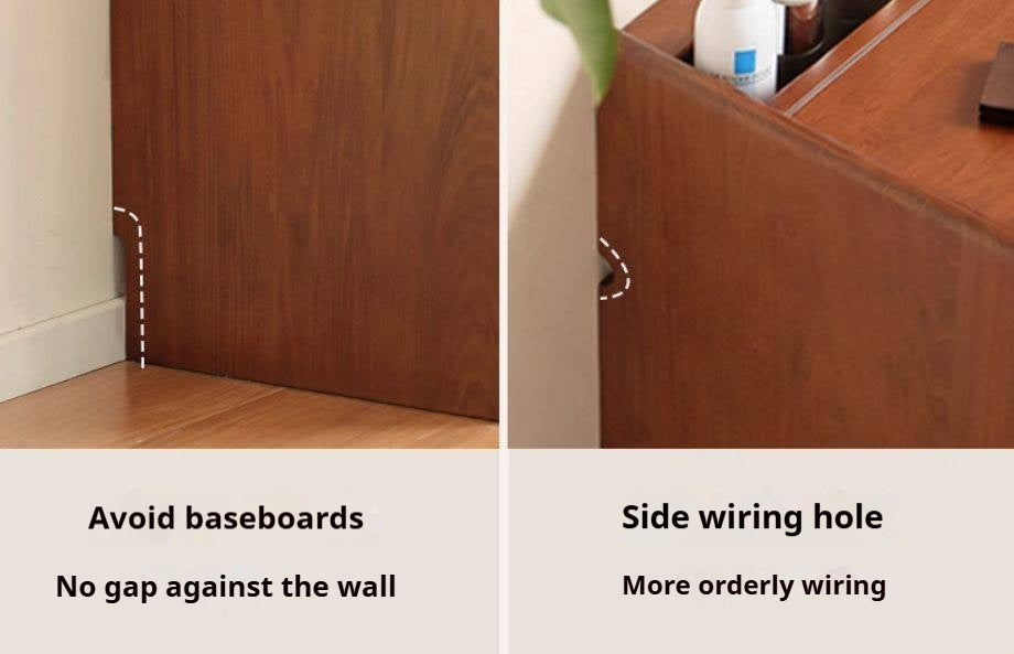 Poplar Solid Wood Classic Vintage Makeup Table