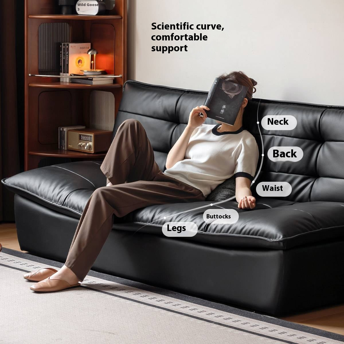 Leather Modern Style Sofa