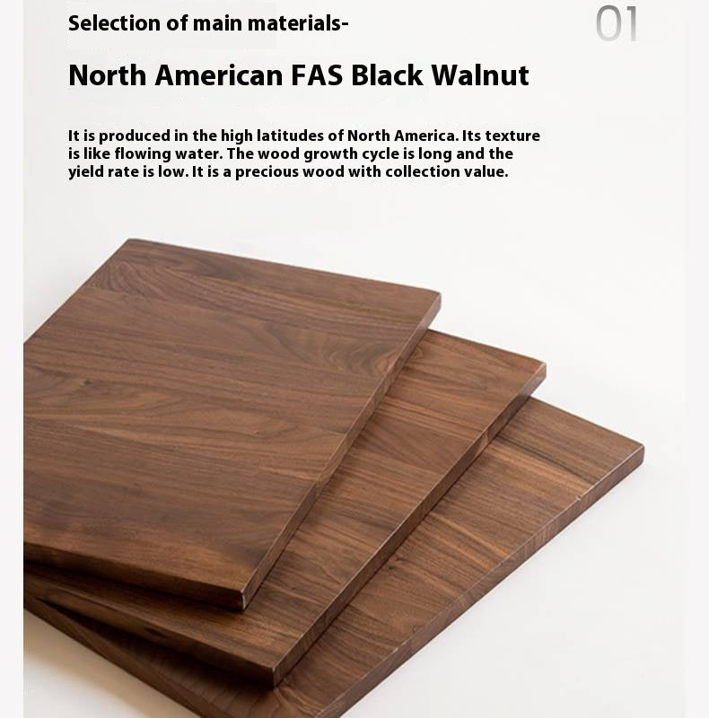 Black Walnut, South American Walnut Solid Wood Bookshelf Storage Rack