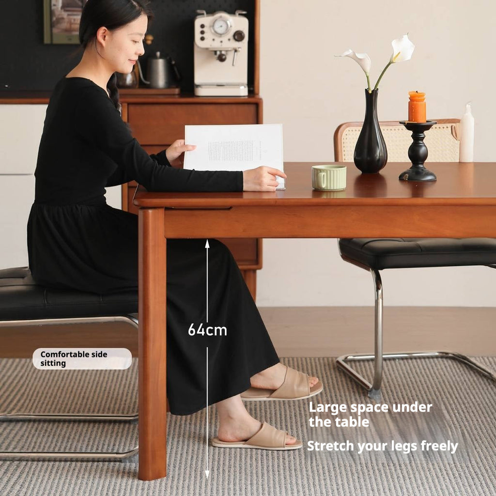 Poplar Solid Wood Antique Style Dining Table