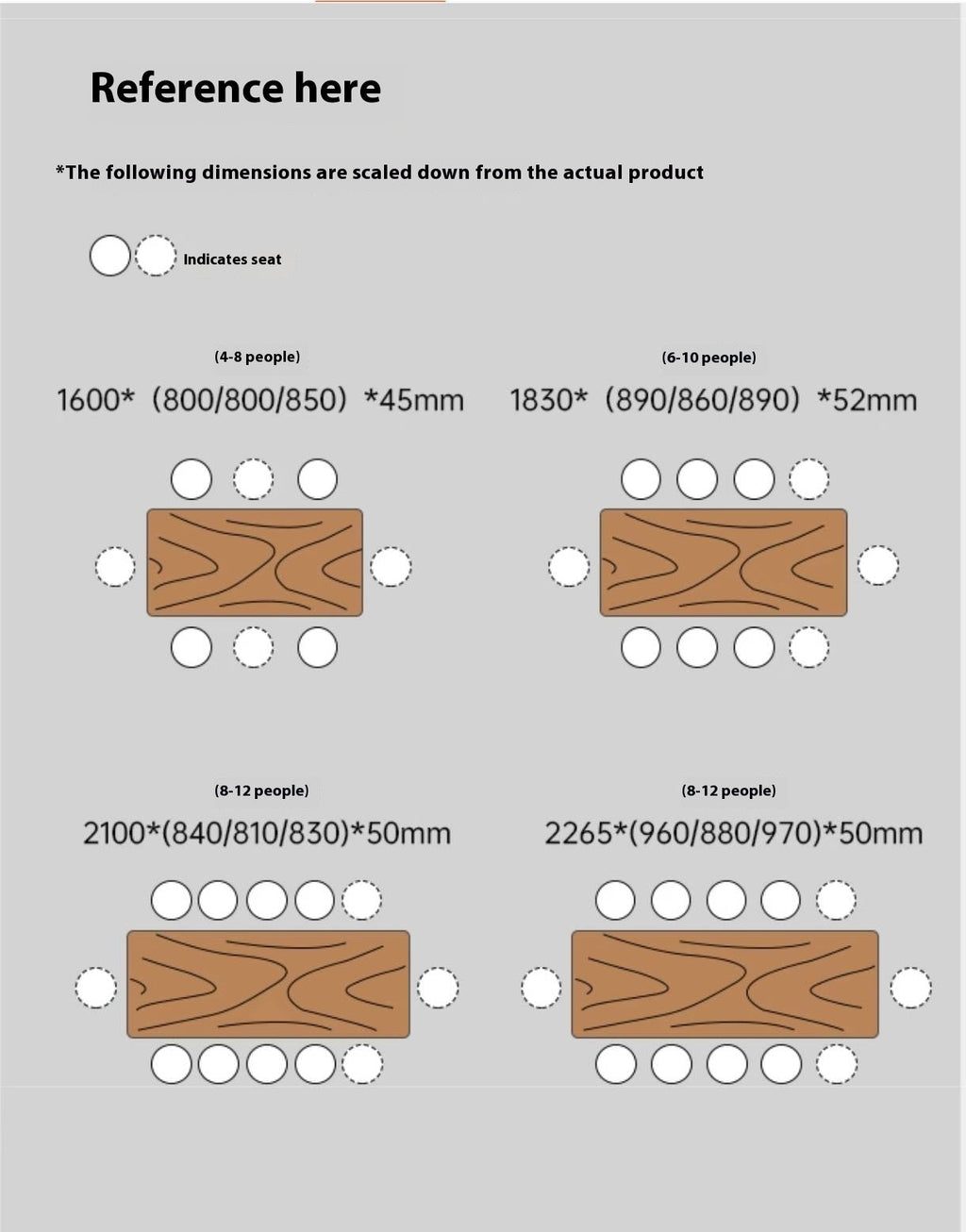 Black Walnut Solid Wood Wabi Sabi Style Dining Table Board