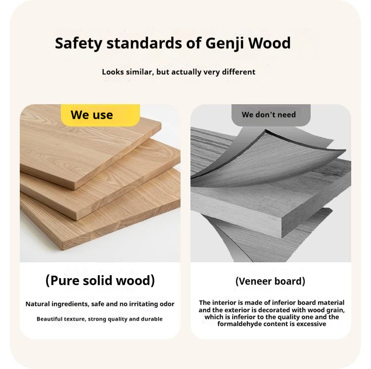 Poplar Solid Wood Montessori Kids Kitchen Cabinet