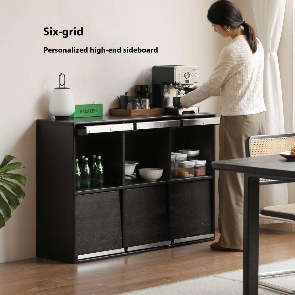 Oak Solid Wood Bauhaus Bookcase Module Combination