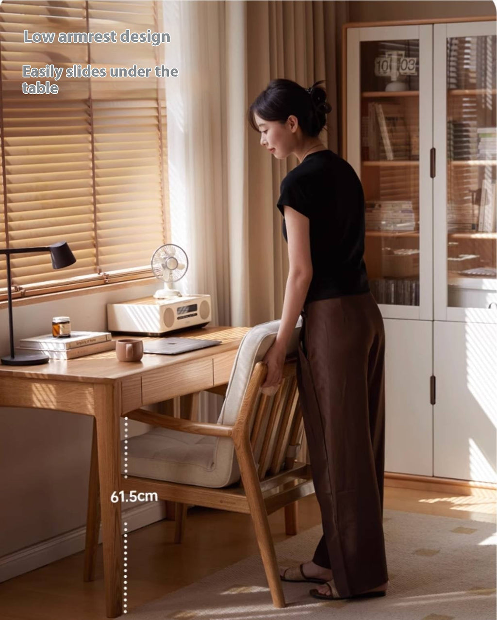 Oak Solid Wood Modern Style Chair