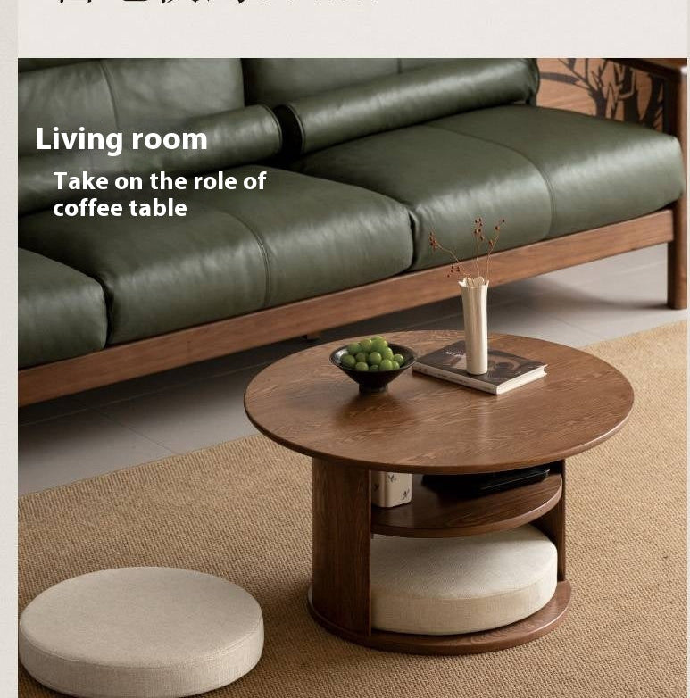 Ash Solid Wood Dual Use Tea Table