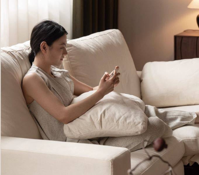 Fabric Sofa Cotton and Linen Electric