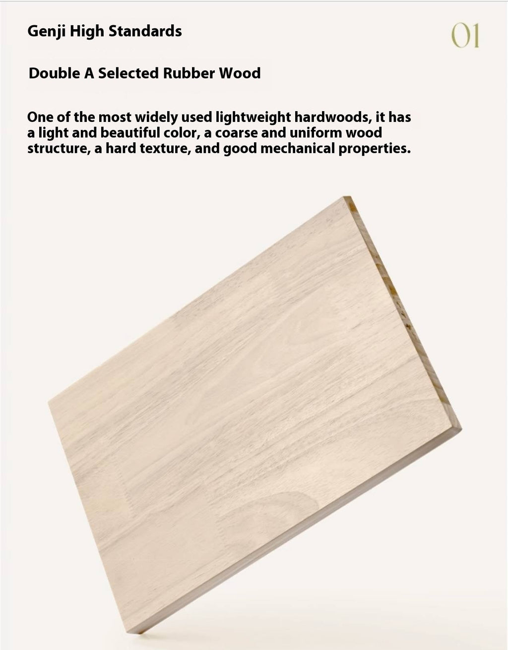 Rubberwood Solid Wood French Style Side Cabinet