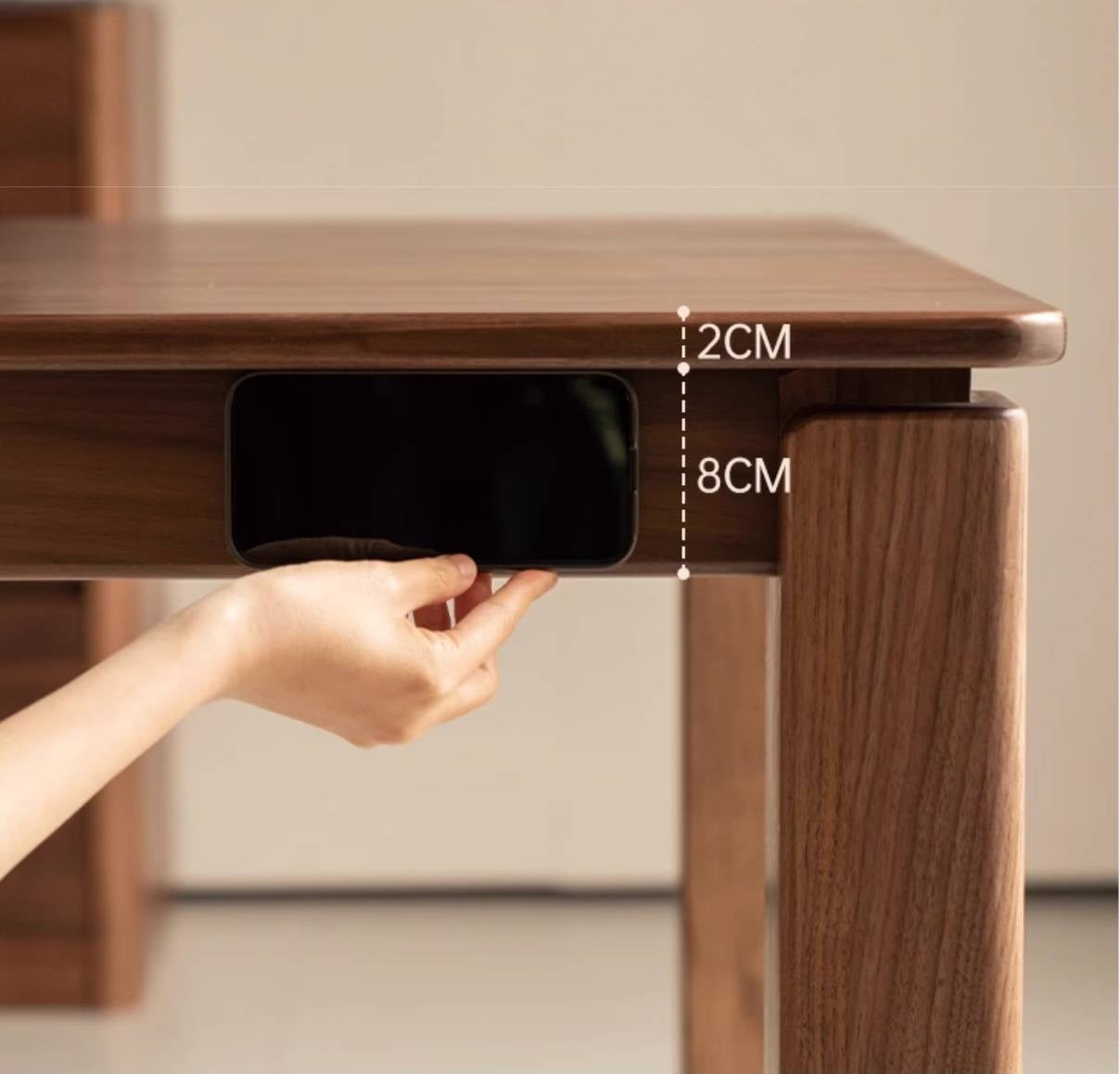 Black Walnut, Ash, Oak Solid Wood Large Board Dining Table