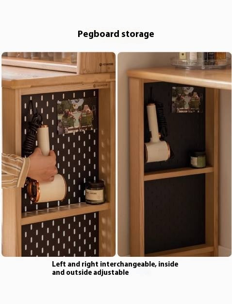 Ash Solid Wood Modern Multi-function Dressing Table