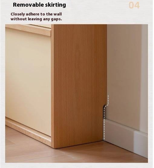 Beech Solid Wood Shoe Cabinet Hallway Cabinet