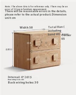 Ash Solid Wood Floor-Standing Module Combination TV Stand