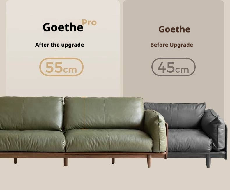 Black Walnut Solid Wood,Solid Sandalwood genuine leather, fabric Sofa