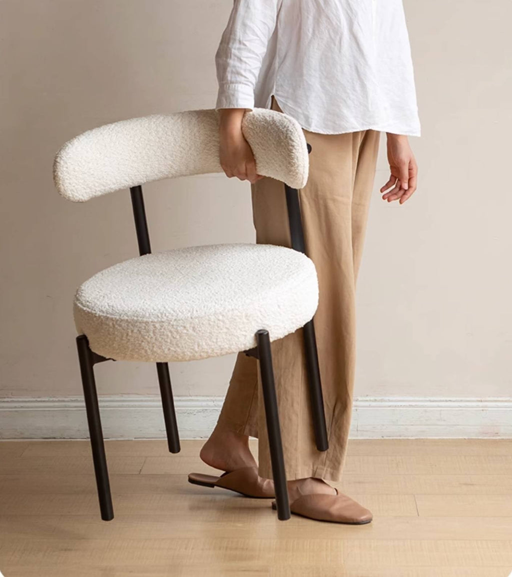 Fabric, Leather Bauhaus Style Chair