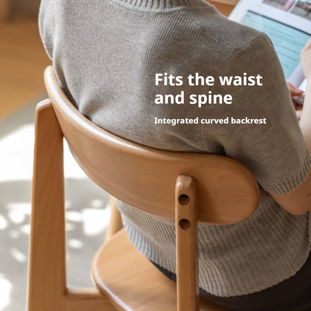 Beech, Oak Solid Wood Modern Dining Chairs