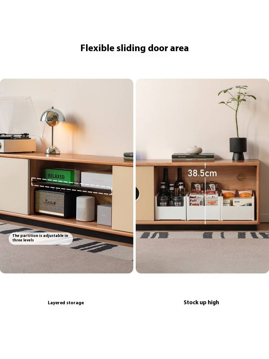 Cherry Solid Wood Antique Style TV Stand