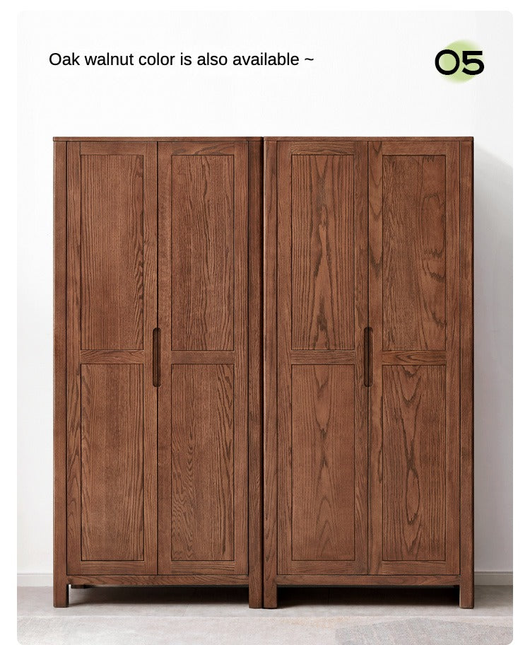 Oak solid wood combined Wardrobe.