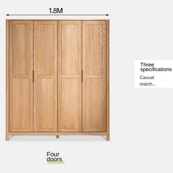 Oak solid wood combined Wardrobe.