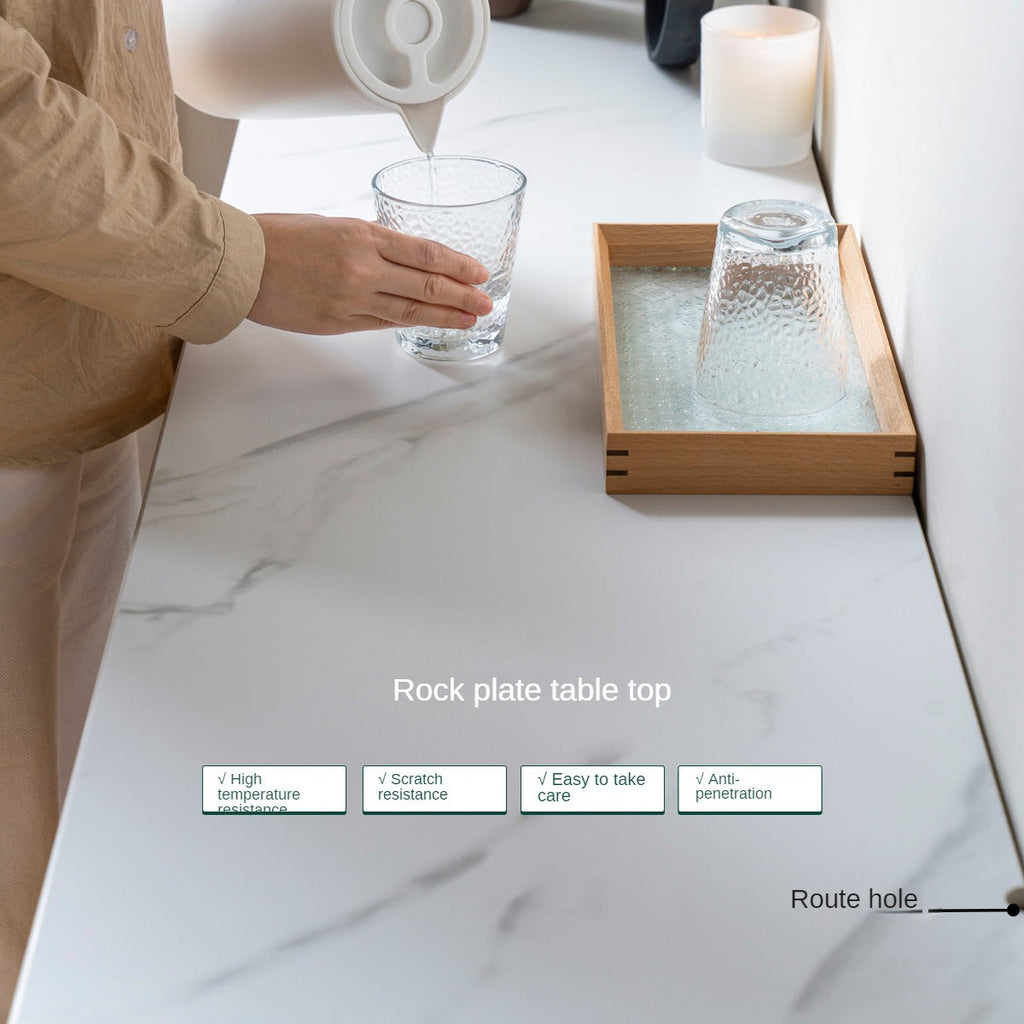 Oak Solid Wood Rock Board Modern Sideboard