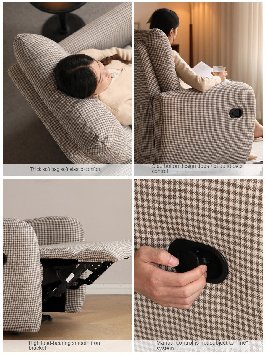 Fabric Modern Retractable Lounge Chair