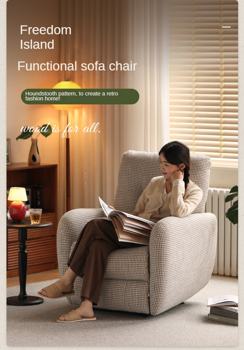 Fabric Modern Retractable Lounge Chair