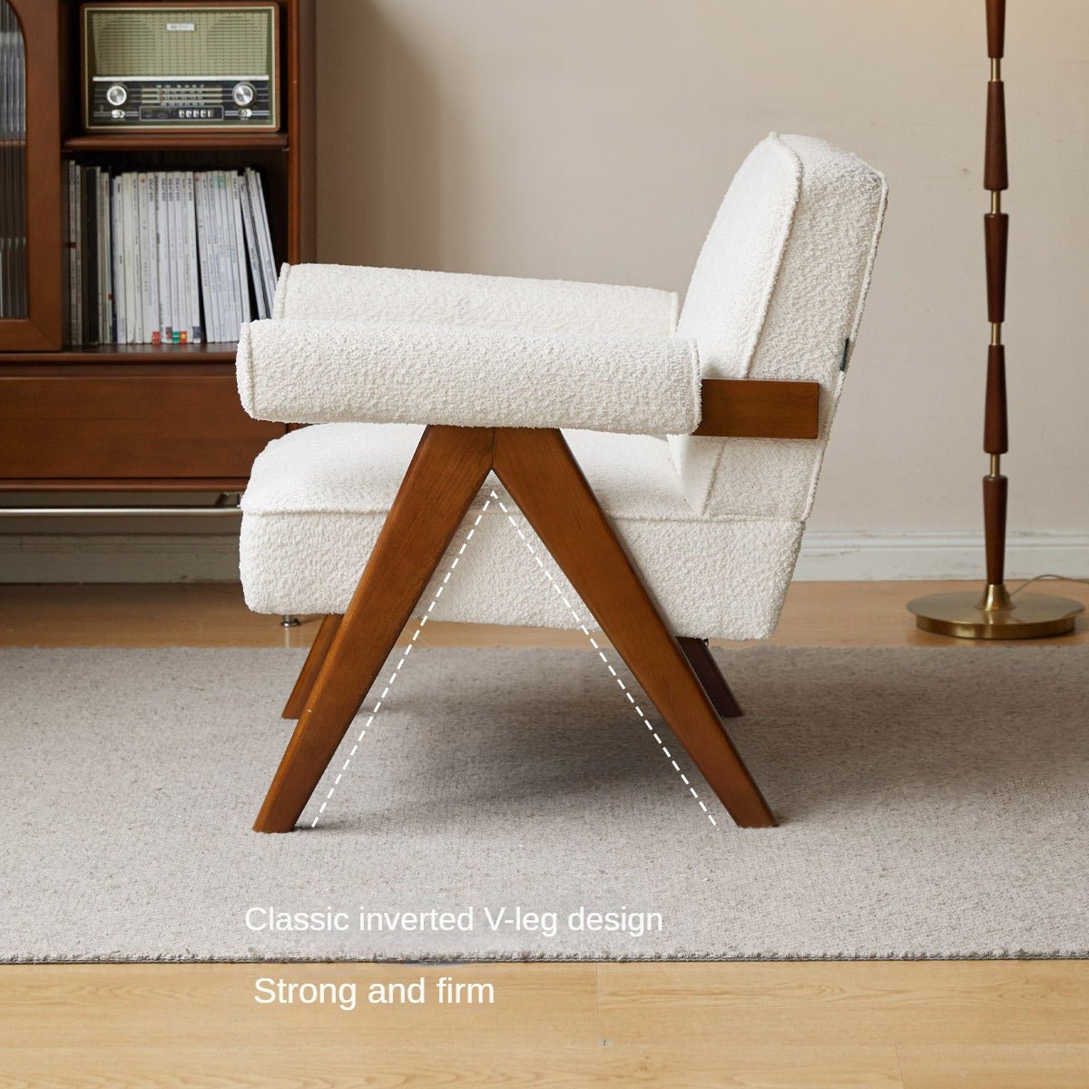 Beech, Oak Solid Wood Vintage Retro Chair