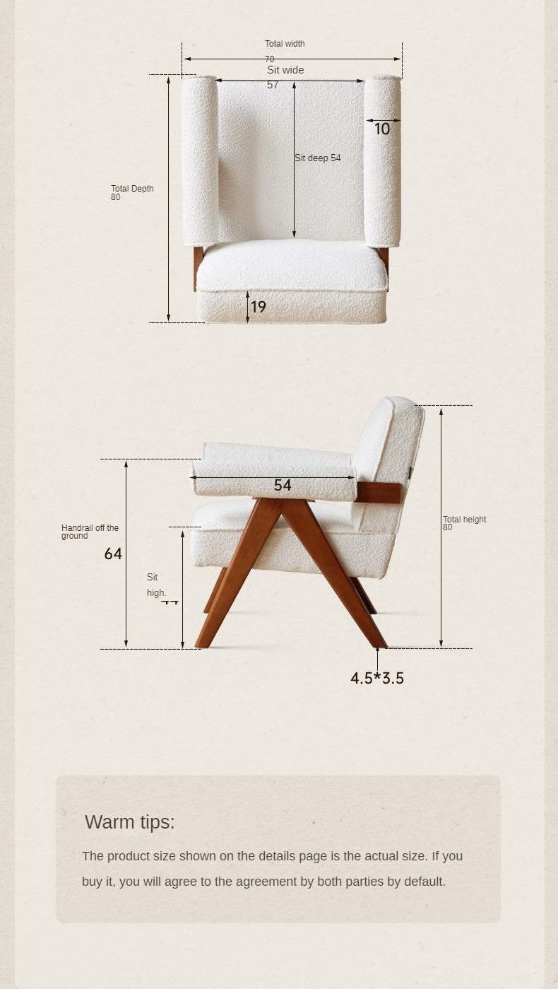 Beech, Oak Solid Wood Vintage Retro Chair