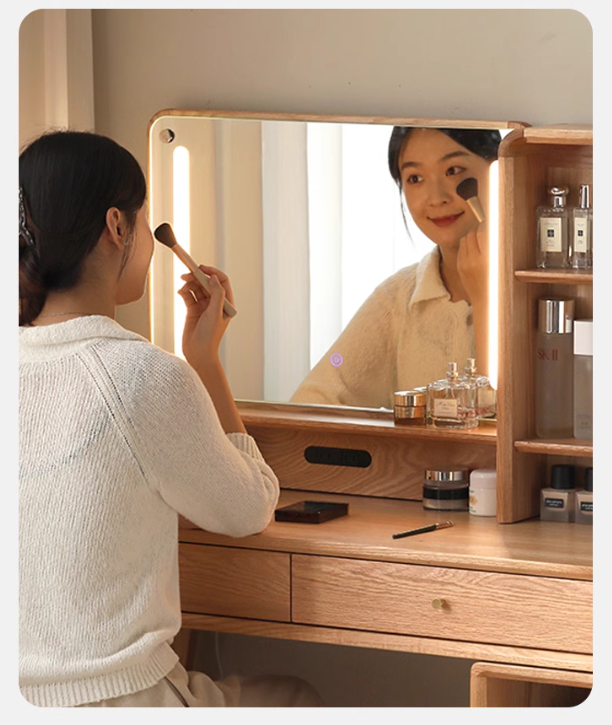 Oak solid wood Dressing Table Telescopic -USA
