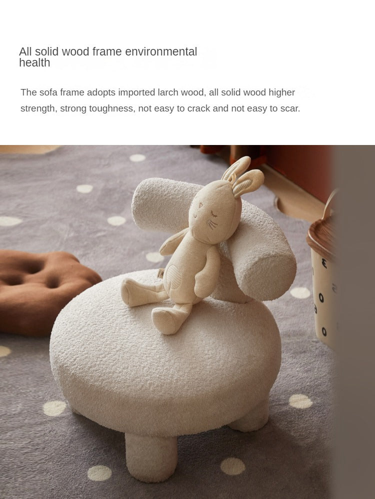 Lamb Velvet Kids Single Chair