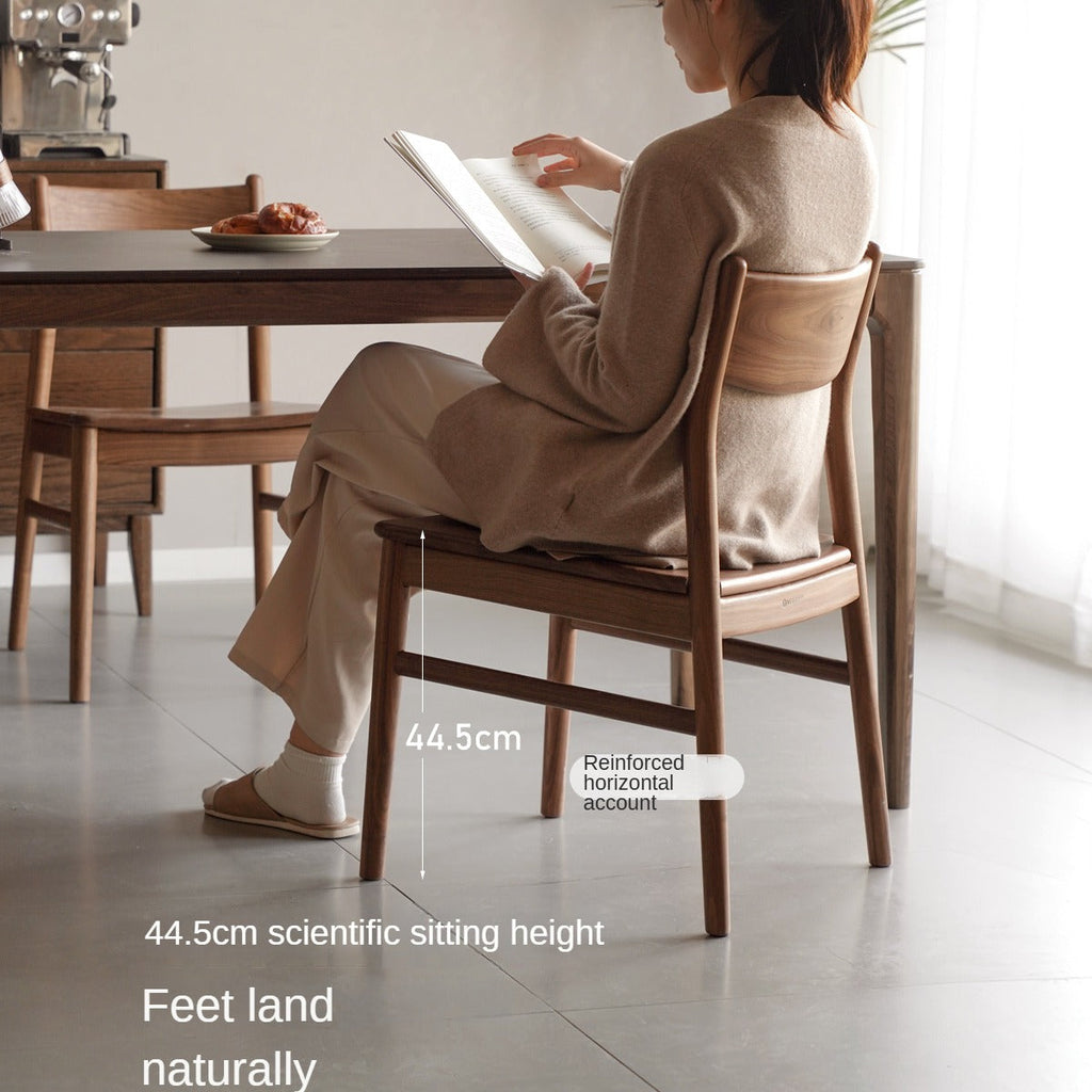 Set pcs 4 Black Walnut, Ash, Oak, Beech, Sandalwood, White Oak Solid Wood Dining Chair