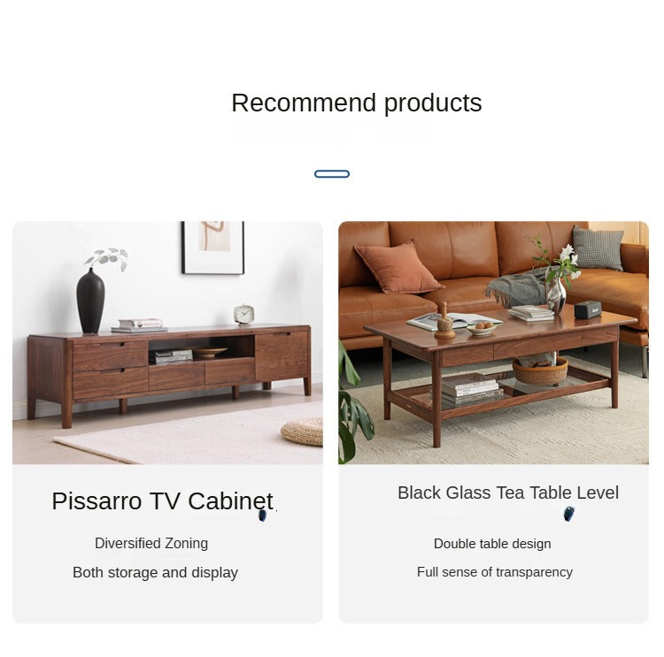 Black Walnut Solid Wood Fabric Sofa Chair