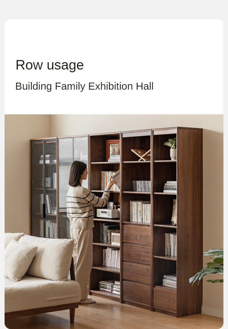 Black Walnut Solid Wood Bookshelf -USA