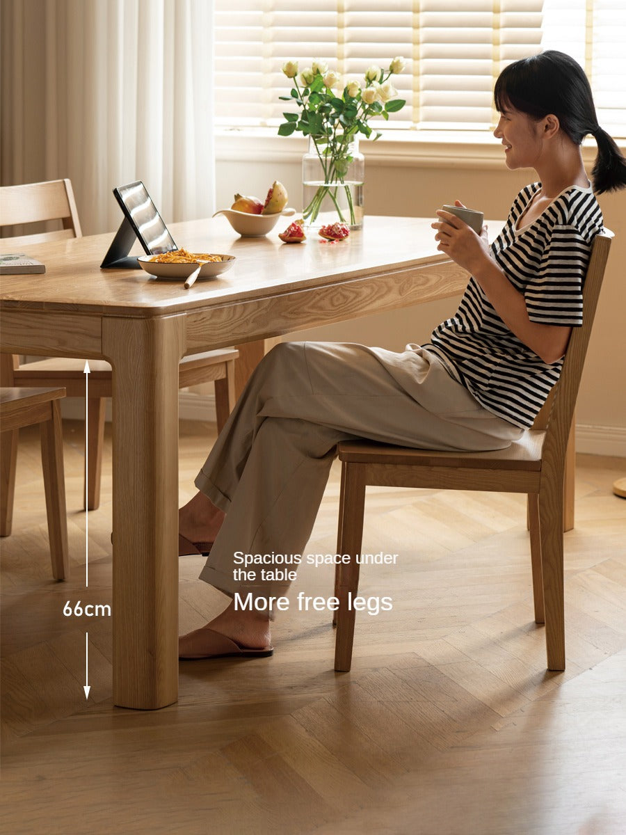 Ash, Oak Solid Wood Long Dining Table