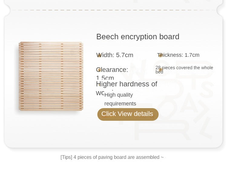 Oak solid wood bed with light and bookshelf