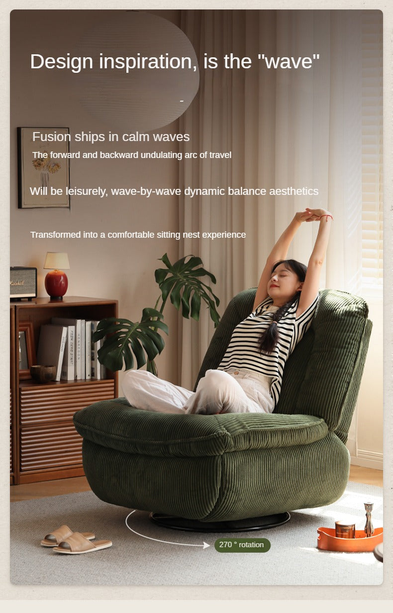 Fabric Dual Use Rocking Chair