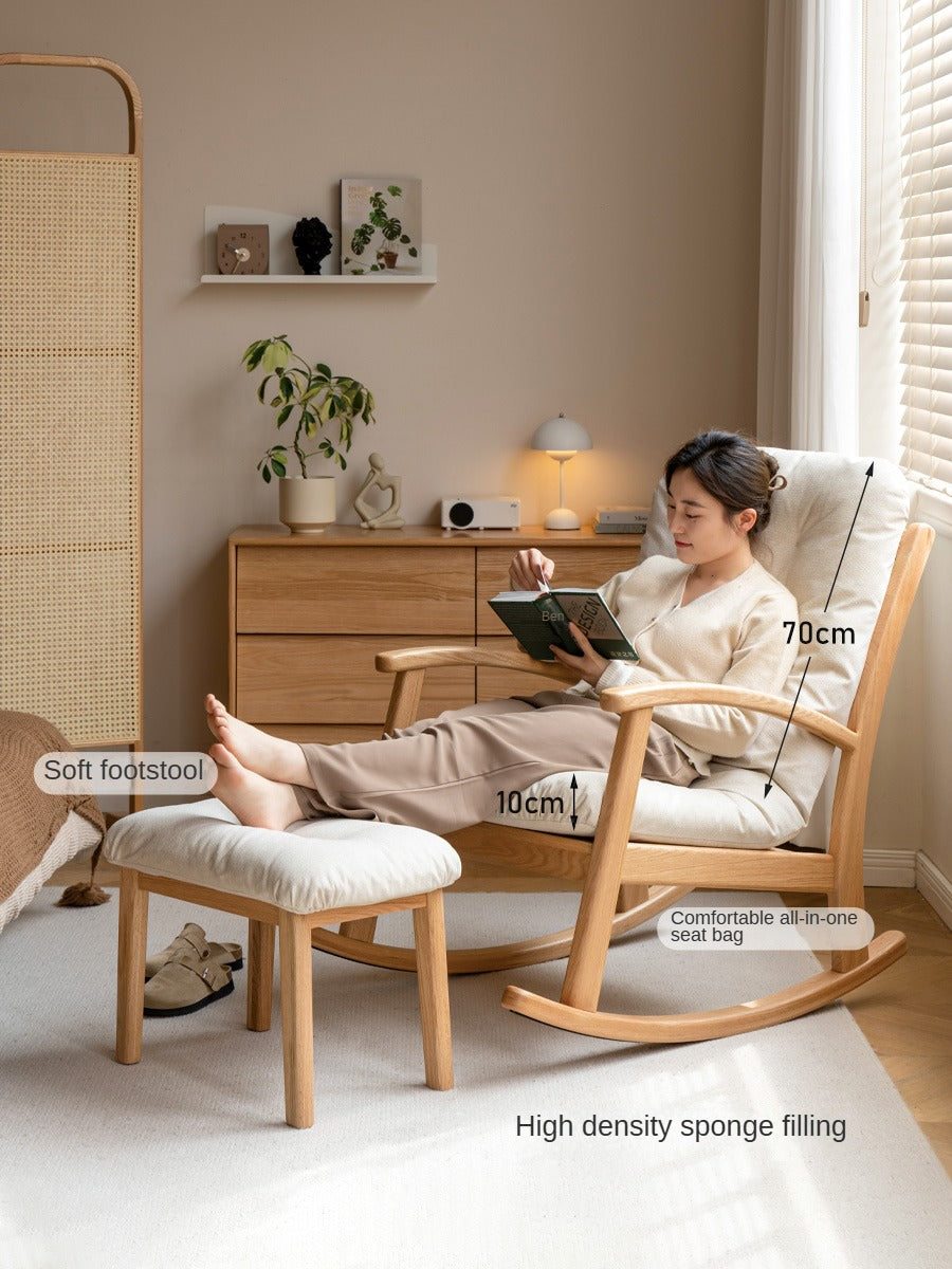 Oak Solid Wood Rocking Chair