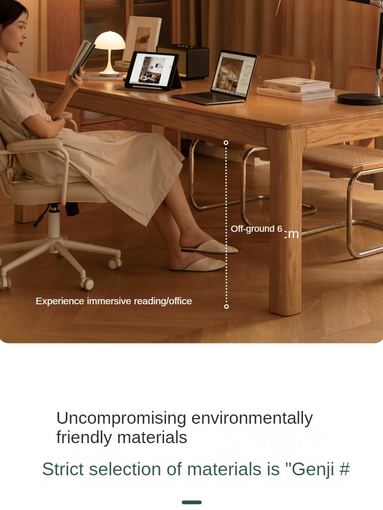 Ash, Oak Solid Wood Long Dining Table