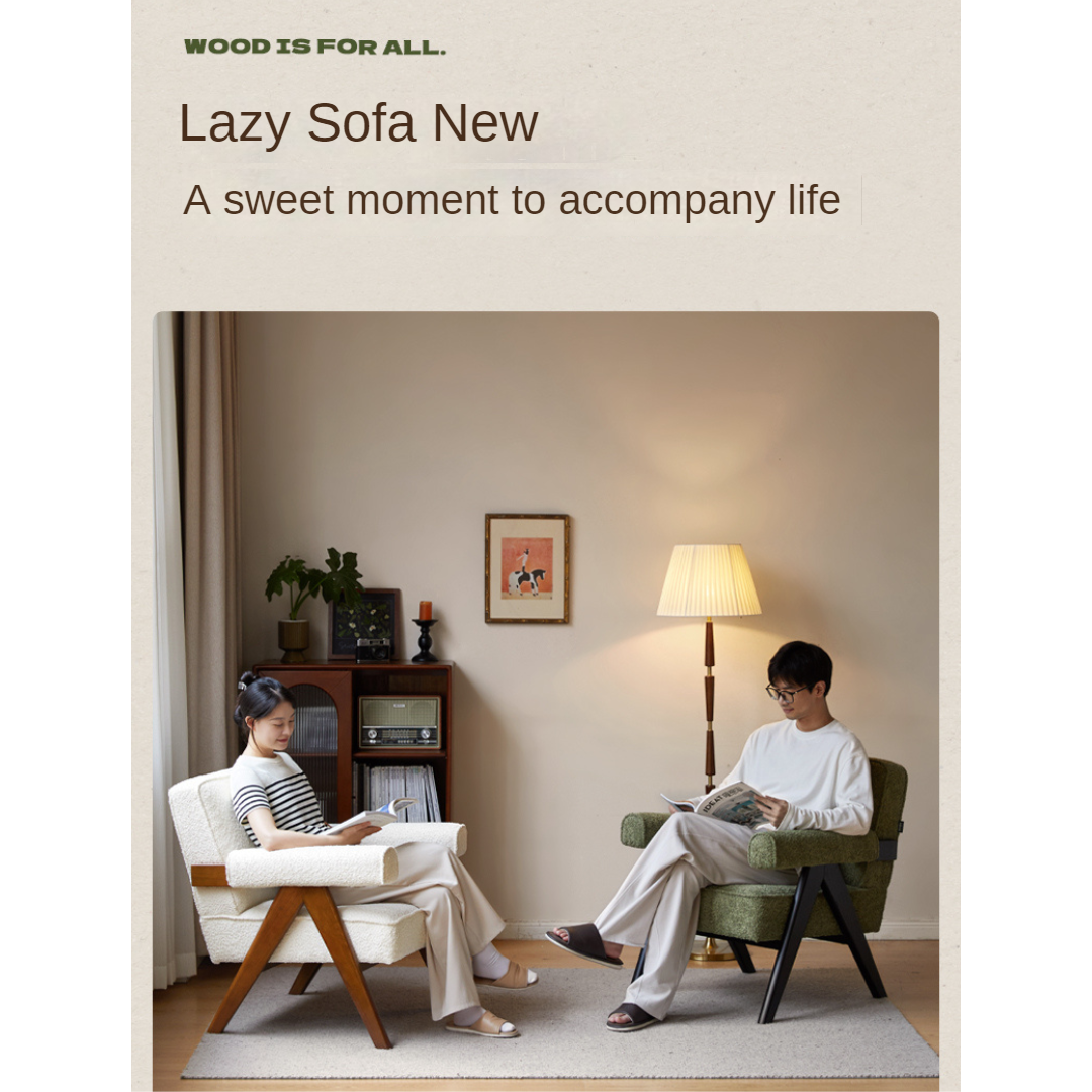 Beech, Oak Solid Wood Vintage Retro Chair