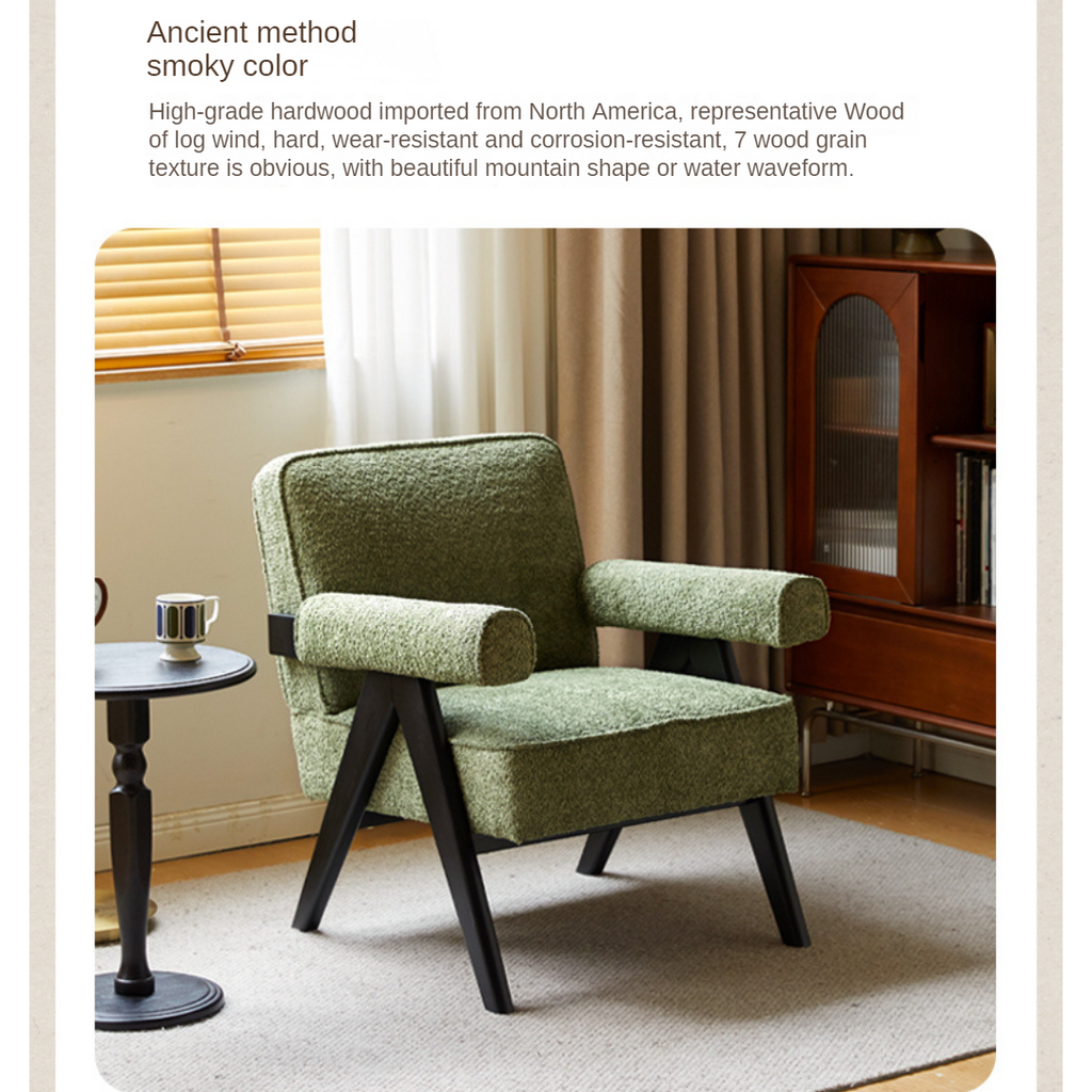 Beech, Oak Solid Wood Vintage Retro Chair