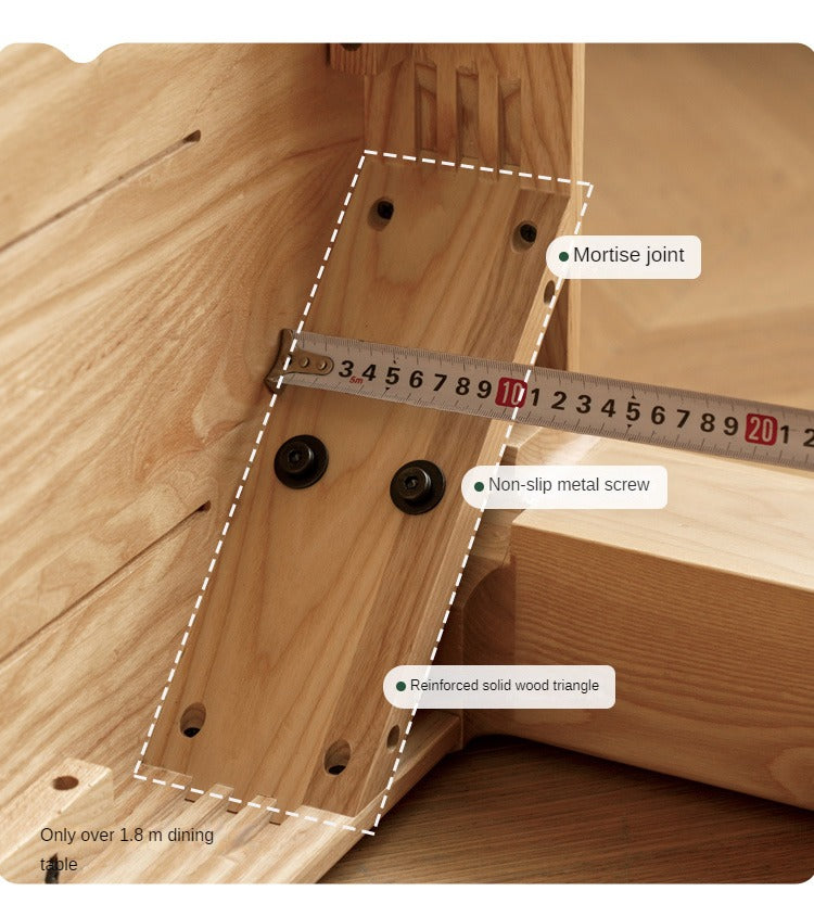 Ash, Oak Solid Wood Long Dining Table