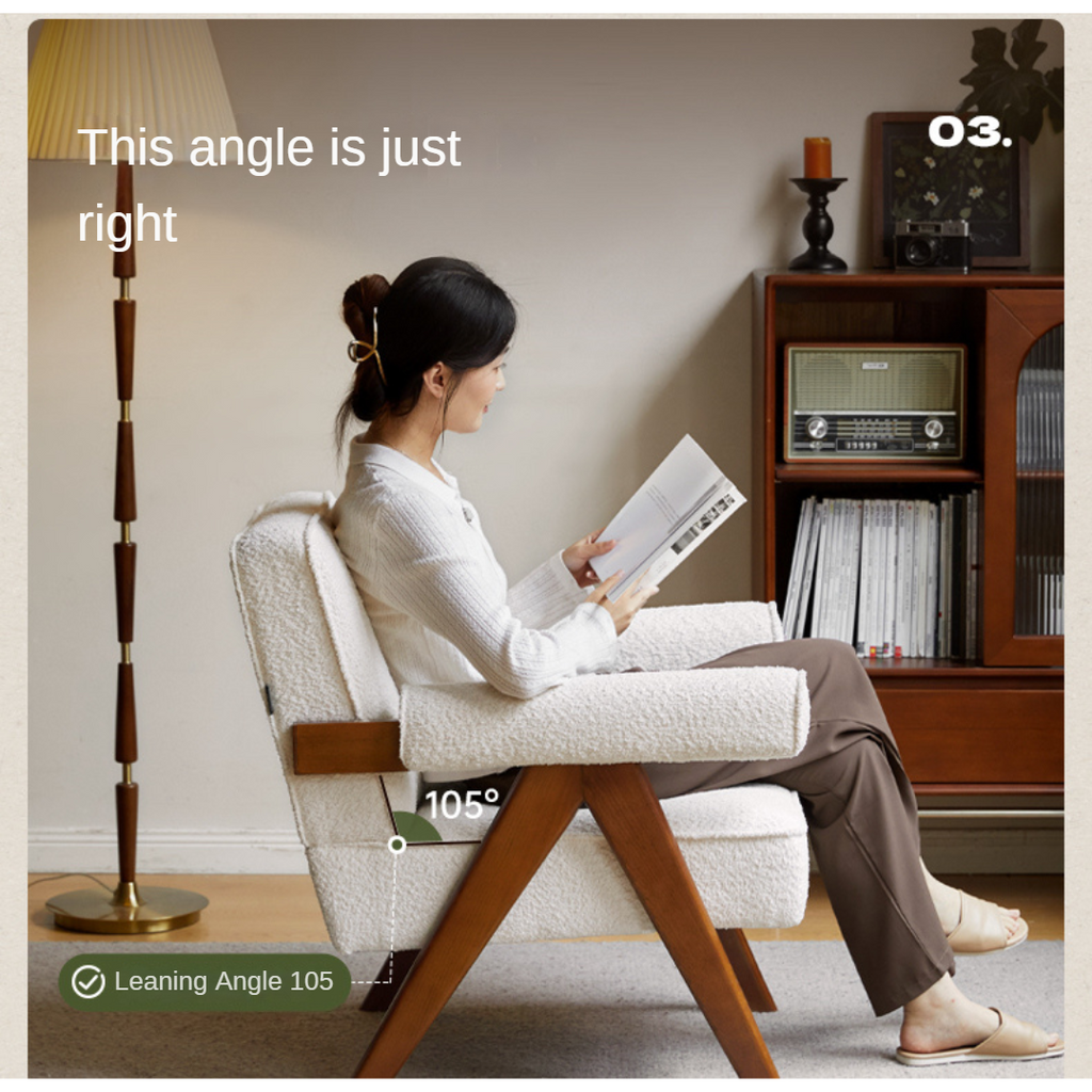 Beech, Oak Solid Wood Vintage Retro Chair