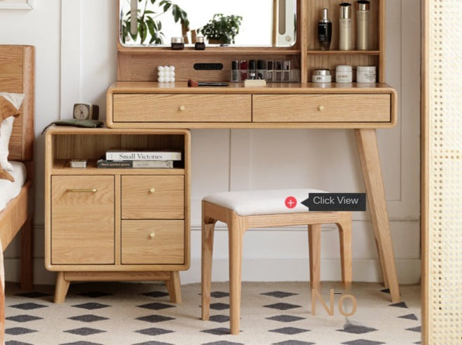 Oak solid wood Dressing Table Telescopic -USA