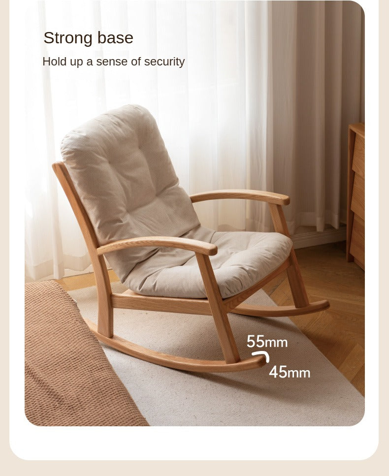 Oak Solid Wood Rocking Chair