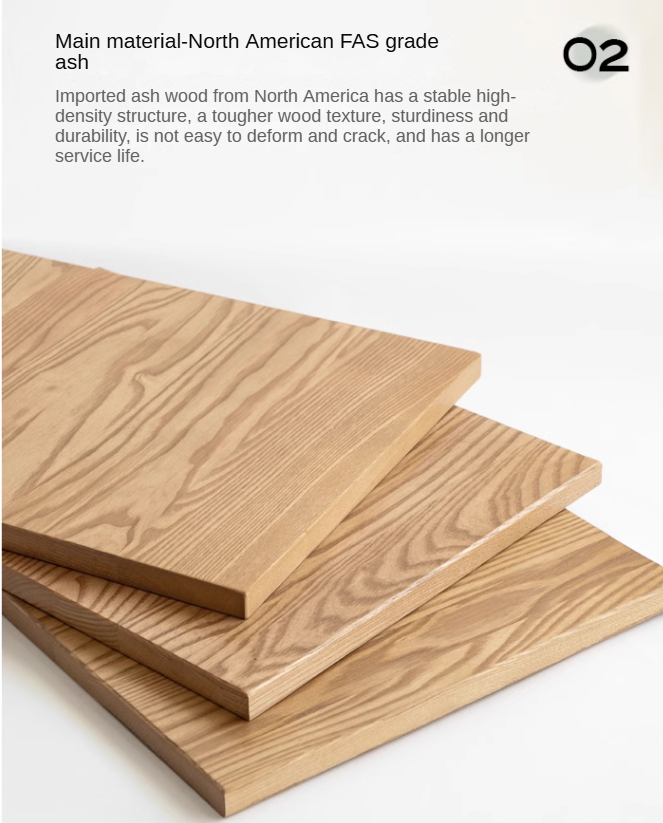 Ash Solid Wood Telescopic Dressing Table-USA