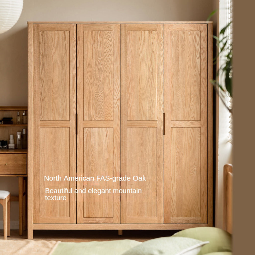 Oak solid wood combined Wardrobe.
