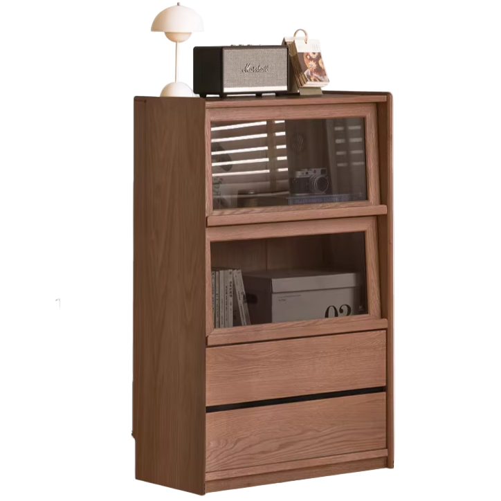 Ash Solid Wood Modern Side Cabinet