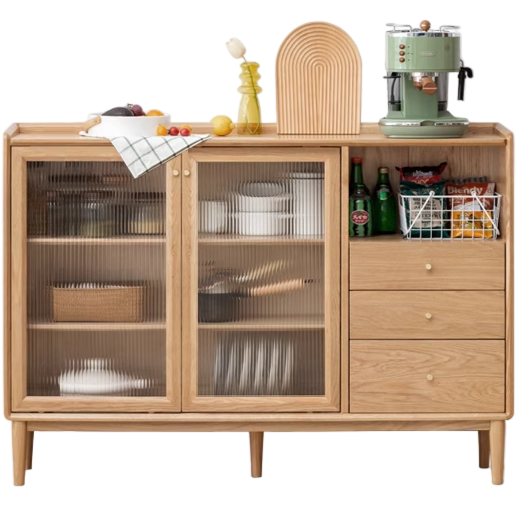 Cherry, Ash Solid Wood Ancient Style Ultra Thin Side Cabinet