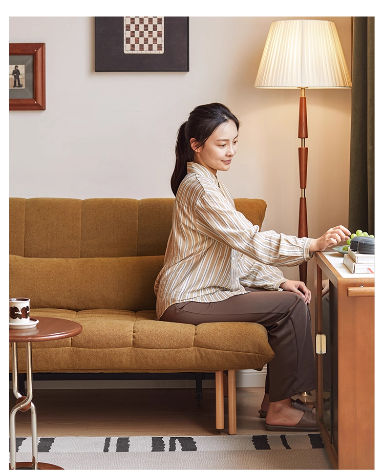 Retro Sitting and Sleeping Sofa