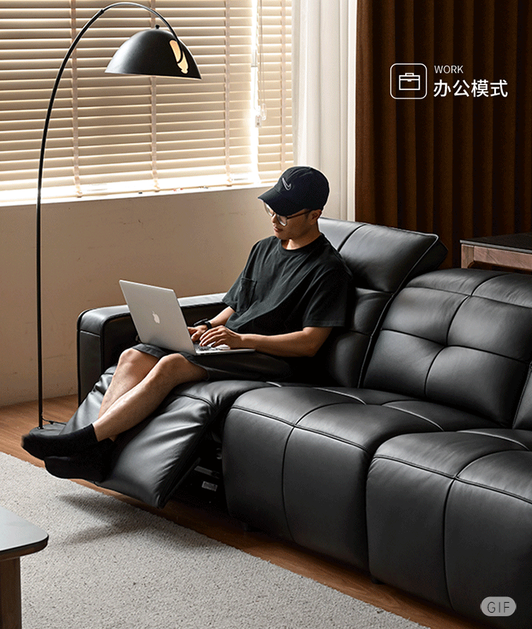 Leather Modern Style Electric Sofa